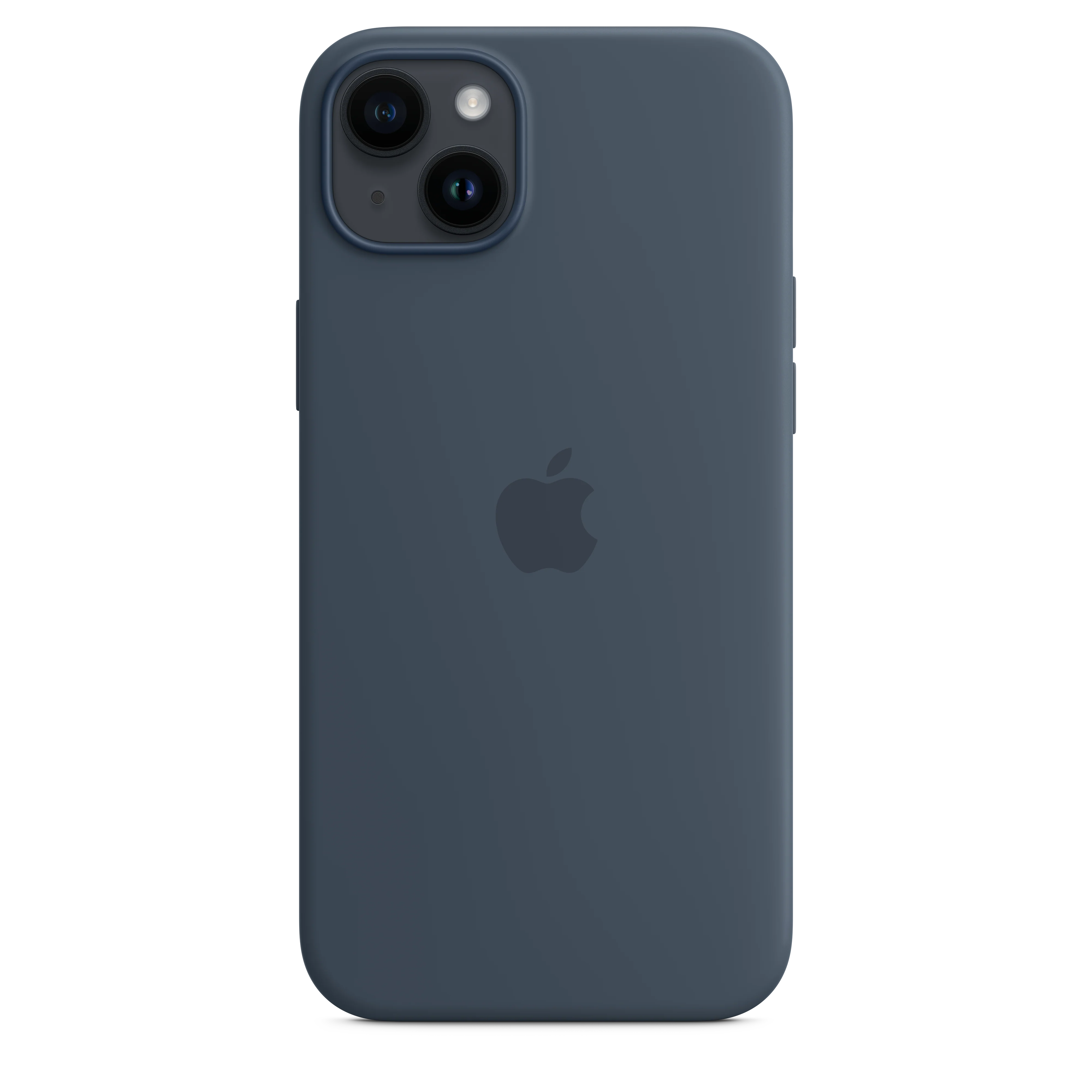 iPhone 14 Plus Silicone Case with MagSafe - Storm Blue - Image 3