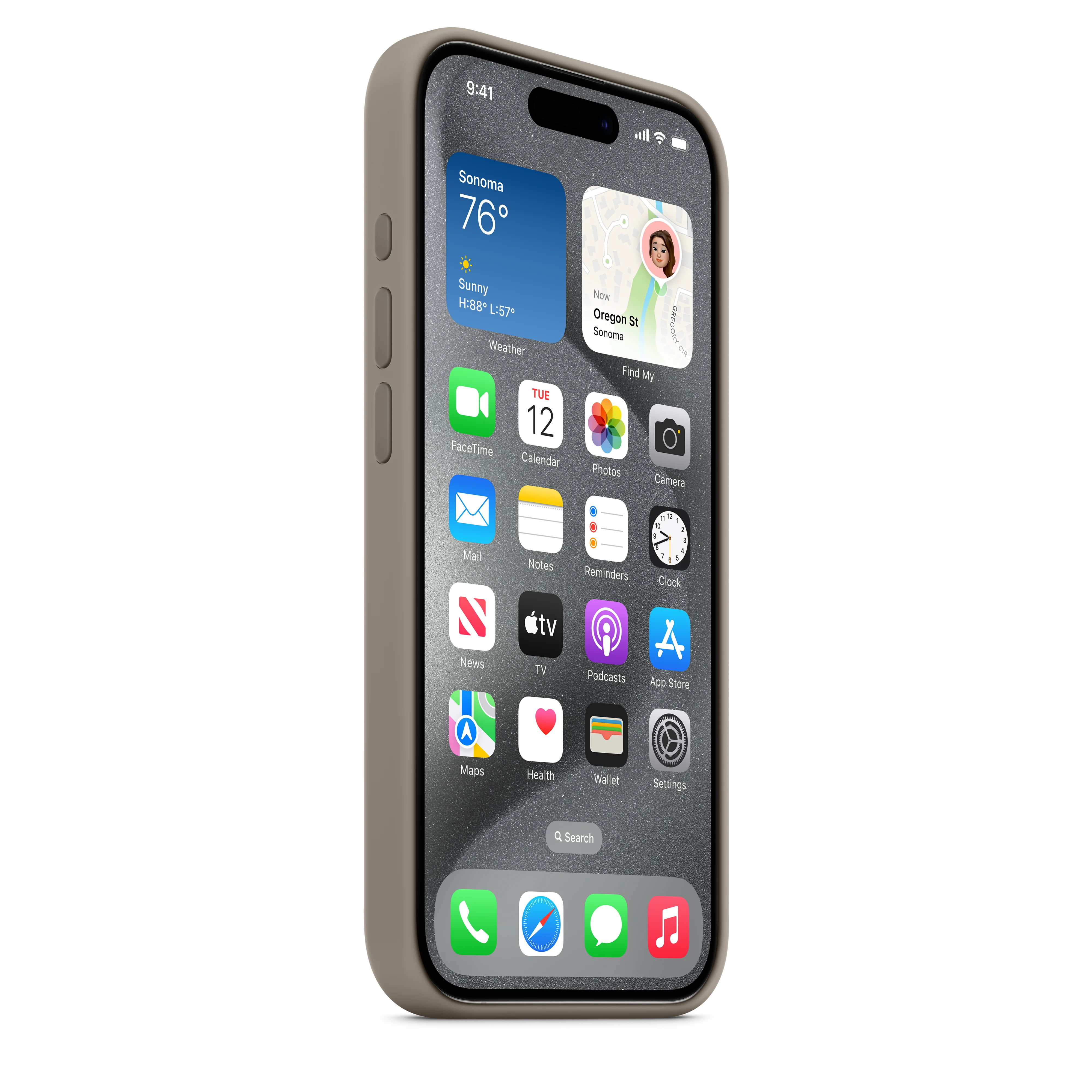 iPhone 15 Pro Silicone Case with MagSafe - Clay - Image 6